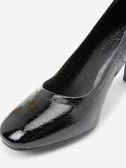 Black Patent Standard/Wide Fit Forever Comfort® Round Toe Block Heel Court Shoes - Image 6 of 6