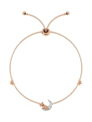 Radley Ladies 18ct Rose Gold-Plated Sterling Silver Dog On 'Moon and Stars' Bracelets - Image 1 of 2