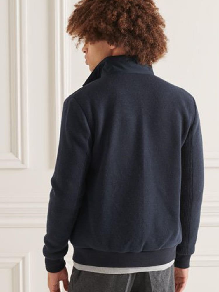 Superdry Blue Studios Padded Knit Mix Jacket - Image 2 of 6