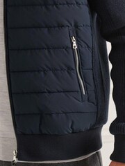 Superdry Blue Studios Padded Knit Mix Jacket - Image 4 of 6