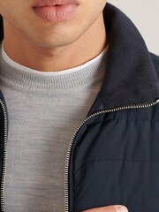 Superdry Blue Studios Padded Knit Mix Jacket - Image 6 of 6