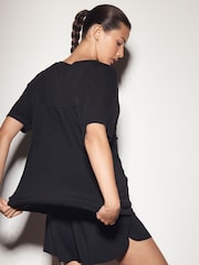 Black Active Crew Neck Lightweight Short Sleeve T-Shirt - Image 5 of 6