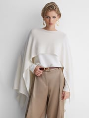 Atelier Wool-Cashmere Cape Knit Jumper - Bild 1 von 8