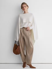 Atelier Wool-Cashmere Cape Knit Jumper - Bild 3 von 8