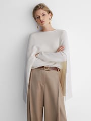 Atelier Wool-Cashmere Cape Knit Jumper - Bild 4 von 8