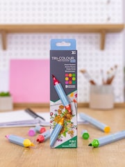 Spectrum Noir Set of 3 Green Tri-Colour Floral Meadow Water Based Blendable Marker Pens - Image 1 of 4
