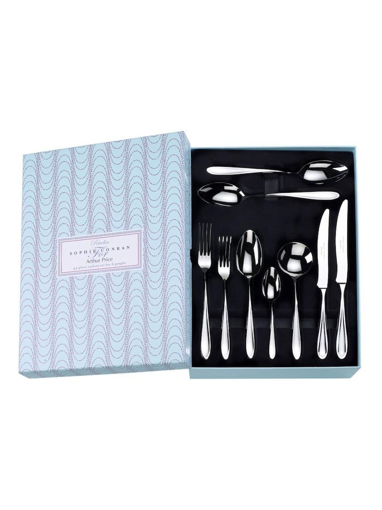 Sophie Conran Silver Rivelin 44 Piece Cutlery Set - Image 3 of 3