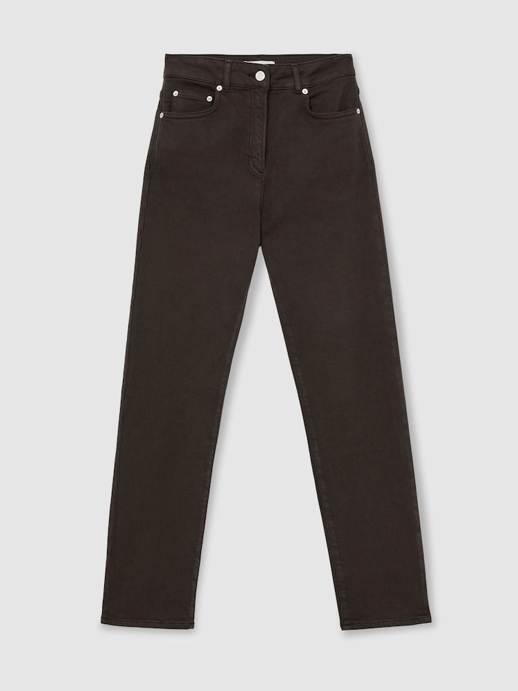 Reiss Grape Isabel Petite Slim-Leg Mid-Rise Jeans - Image 2 of 7 Reiss Grape Isabel Petite Slim-Leg Mid-Rise Jeans - Image 2 of 7