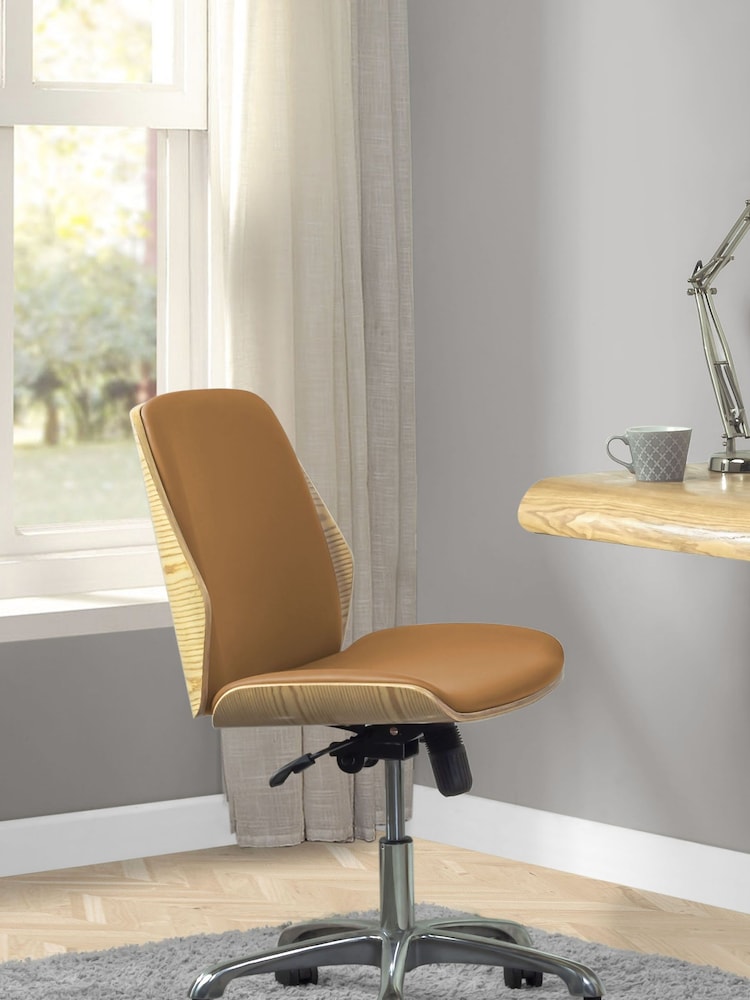 Jual Oak Universal Swivel Chair - Image 1 of 4