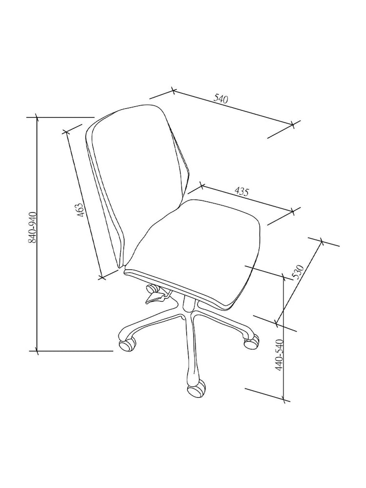 Jual Grey Universal Swivel Chair - Image 5 of 5