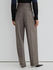 Atelier Grey Wool Wide-Leg Double-Pleat Trousers - Image 6 of 8
