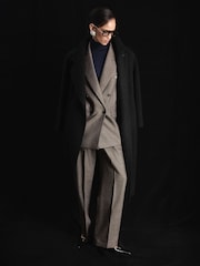 Atelier Grey Wool Wide-Leg Double-Pleat Trousers - Image 7 of 8