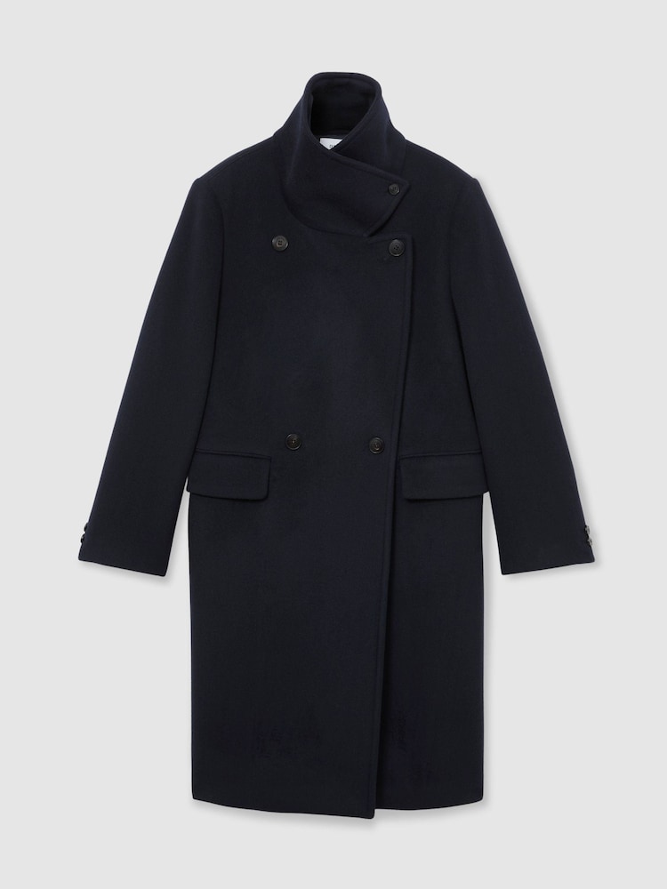 Reiss Caris Wool-Blend Relaxed-Fit Double-Breasted Coat - Bild 2 von 8