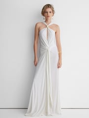 Atelier Hardware-Detail Draped Maxi Dress - Image 3 of 9
