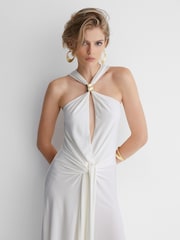 Atelier Hardware-Detail Draped Maxi Dress - Image 6 of 9