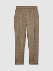 Reiss Fleur Taper Wool-Blend Metallic Tapered Trousers - صورة 2 من 6