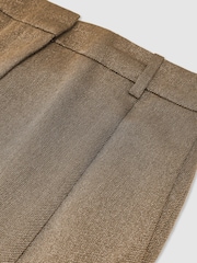 Reiss Fleur Taper Wool-Blend Metallic Tapered Trousers - صورة 6 من 6