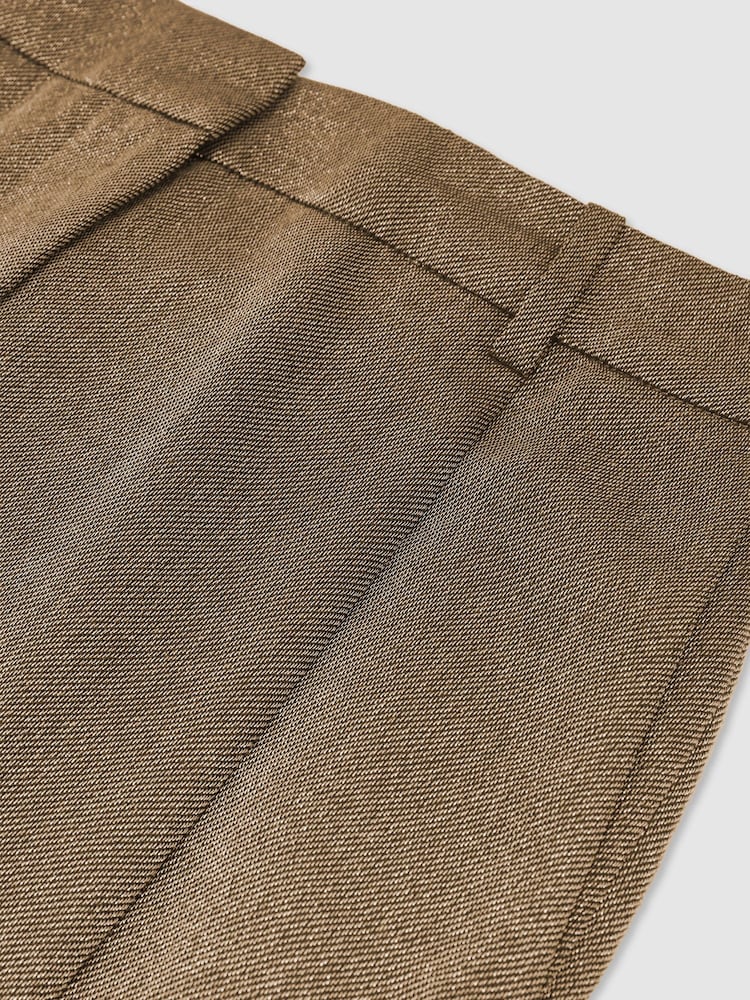 Reiss Fleur Taper Wool-Blend Metallic Tapered Trousers - صورة 6 من 6 Reiss Fleur Taper Wool-Blend Metallic Tapered Trousers - صورة 6 من 6