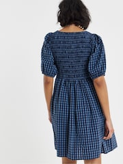 Blau - Simply Be Gerafftes Skater-Kleid - Bild 2 von 4