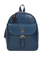 Conkca Eloise Snorkel Blue Leather Backpack - Image 1 of 5