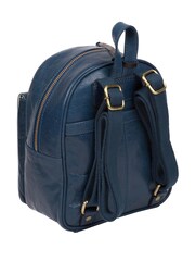 Conkca Eloise Snorkel Blue Leather Backpack - Image 2 of 5
