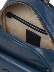Conkca Eloise Snorkel Blue Leather Backpack - Image 4 of 5