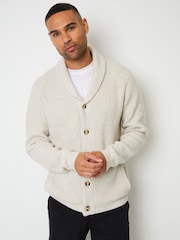Threadbare Cream Shawl Cardigan - Image 1 of 4