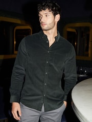 Threadbare Dark Green Corduroy Shirt - Image 1 of 5