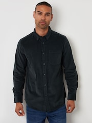 Threadbare Dark Green Corduroy Shirt - Image 2 of 5