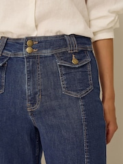 Monsoon Blue Renee Flared Jeans - Image 4 of 4