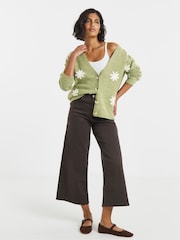 Simply Be Embroidered Floral Boyfriend Cardigan - Imagen 3 de 4