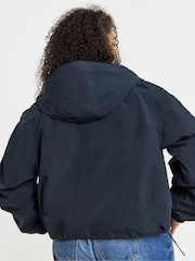 Simply Be Blue Hooded Light Weight Jacket - Image 2 of 4