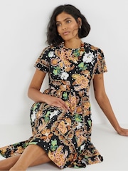 Simply Be Black Supersoft Pocket Midi Dress - Image 3 of 4