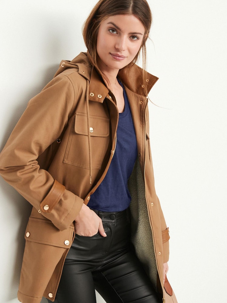Camel - Utility-Jacke mit Teddyfell-Futter - Bild 2 von 5 Camel - Utility-Jacke mit Teddyfell-Futter - Bild 2 von 5