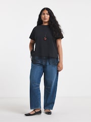 Simply Be Tofs Hem T-shirt - Bild 1 av 4