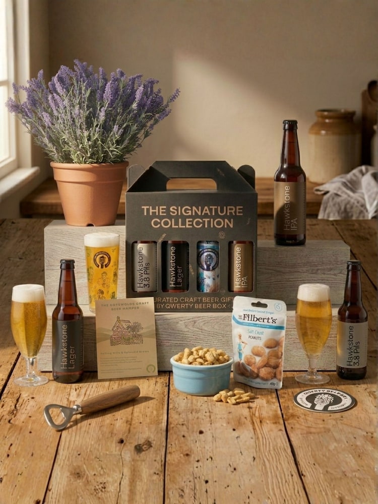 QWERTY Beer Box The Cotswolds Craft Beer Hamper - ft Hawkstone - Image 1 of 3 QWERTY Beer Box The Cotswolds Craft Beer Hamper - ft Hawkstone - Image 1 of 3