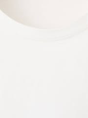 Mango White Scallop Hem Broderie T-Shirt - Image 6 of 6