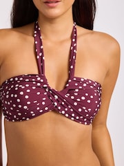 Seafolly Purple Collective Halter Bandeau Bikini Top - Image 1 of 4