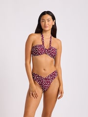 Seafolly Purple Collective Halter Bandeau Bikini Top - Image 2 of 4