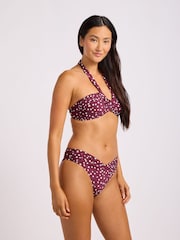 Seafolly Purple Collective Halter Bandeau Bikini Top - Image 4 of 4