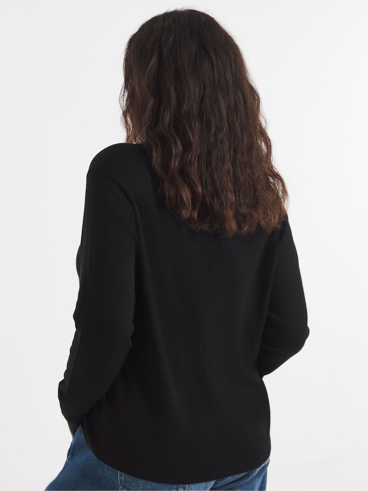 Simply Be Fine Scallop Edge Cardigan - Obraz 2 z 4 Simply Be Fine Scallop Edge Cardigan - Obraz 2 z 4