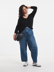 Simply Be Fine Scallop Edge Cardigan - Obraz 3 z 4