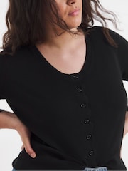 Simply Be Fine Scallop Edge Cardigan - Obraz 4 z 4