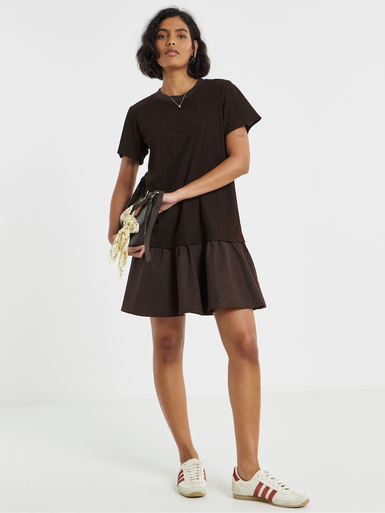 Simply Be Cord Hybrid T-Shirt Dress - Պատկեր 1 4-ից