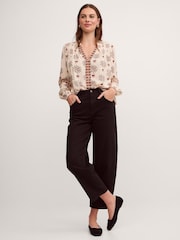 Monsoon Cream Carrie Print Blouse - Image 2 of 3