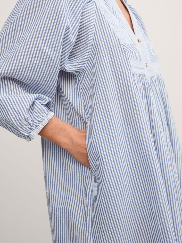 Monsoon Callie Stripe Midi Shirt Dress - 圖片 4/4