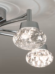 Chrome Cora 5 Light Flush Ceiling Light Also Suitable for Use in Bathrooms - Image 3 of 7