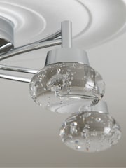 Chrome Cora 5 Light Flush Ceiling Light Also Suitable for Use in Bathrooms - Image 4 of 7