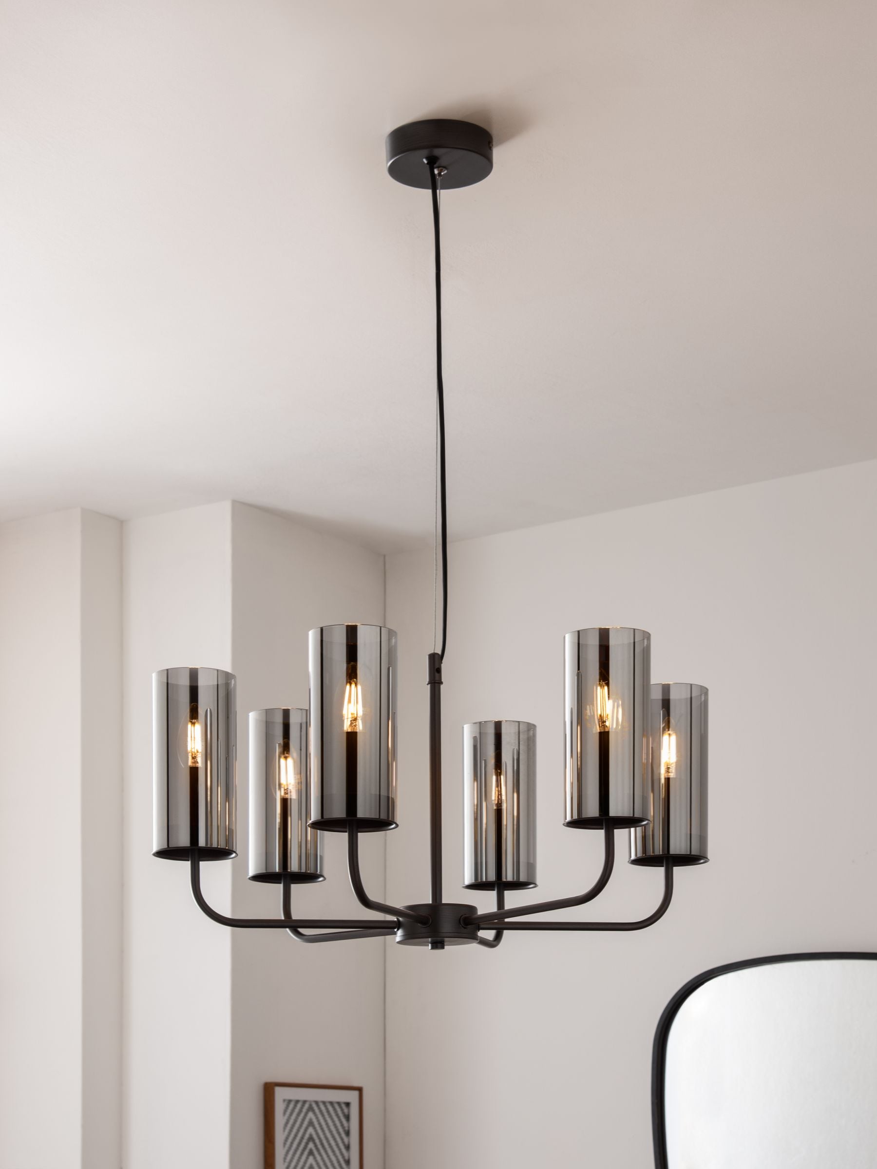Black candle ceiling light store