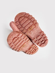 Rose Gold Pink Glitter Wellies - Image 4 of 5